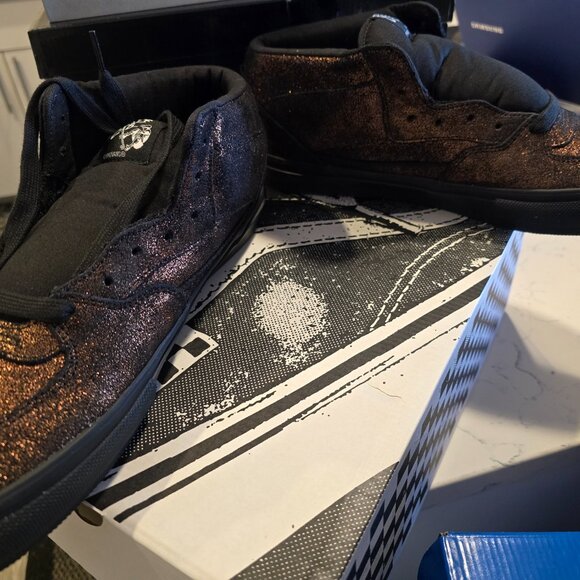 Vans Skate Half Cab Metallic Bronze VN0A2Z34B0Z Men's Size 10.5 Skate Shoes NEW - Picture 3 of 13